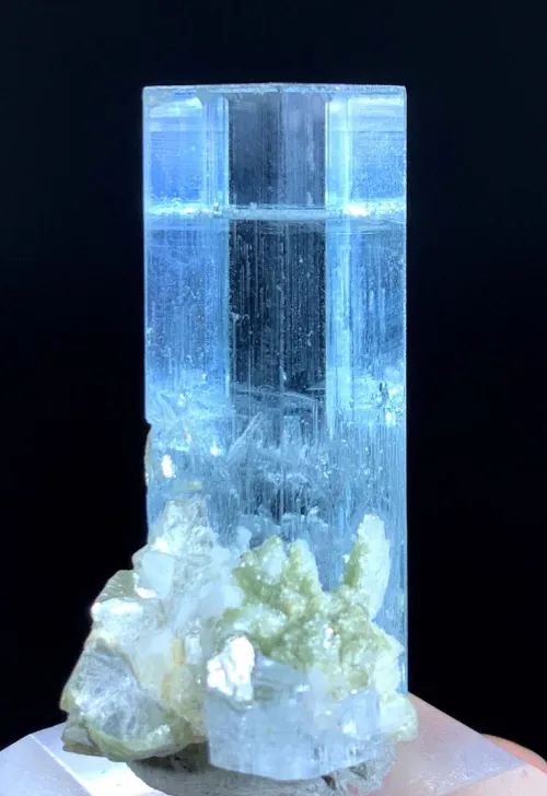 Proper UV testing setup showing safe distance and protective eyewear